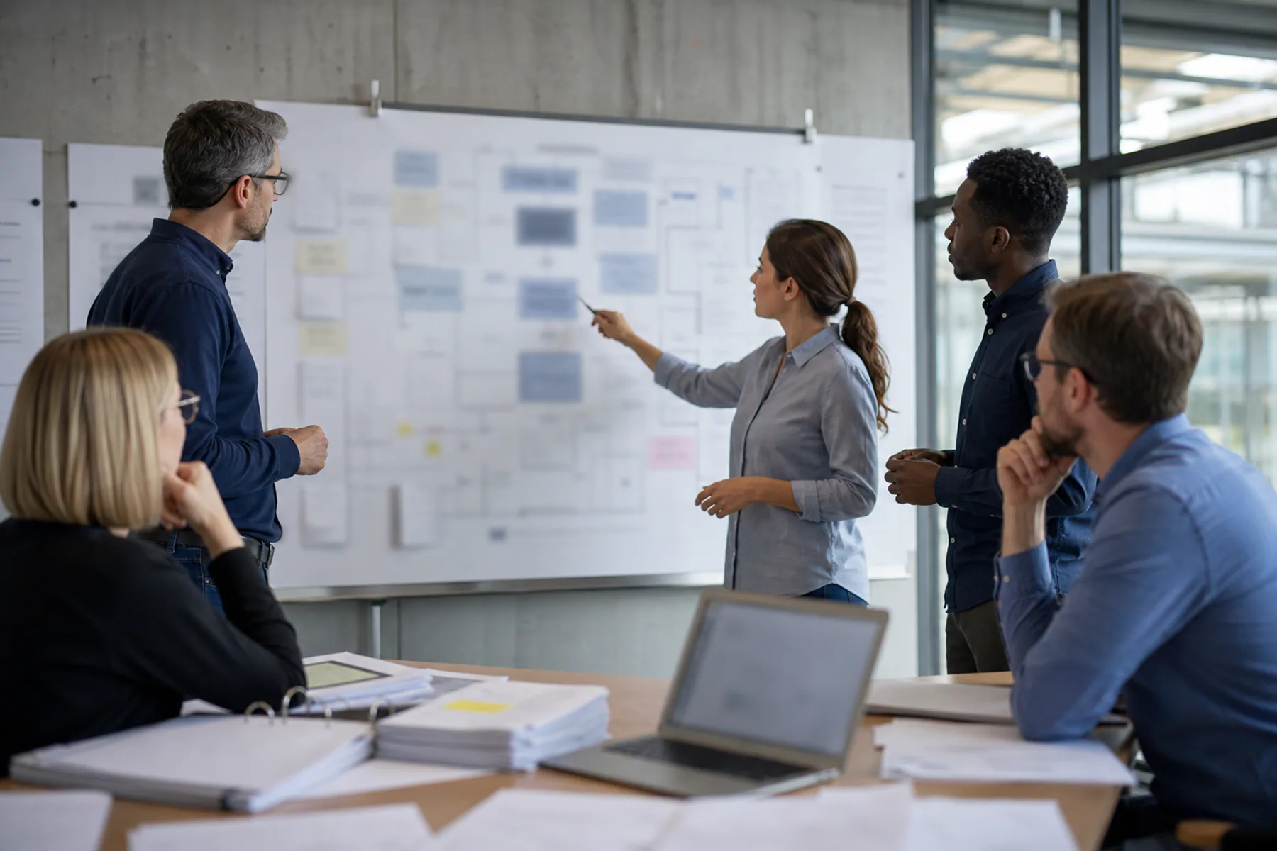 Connecting requirements with processes, evidence, and review