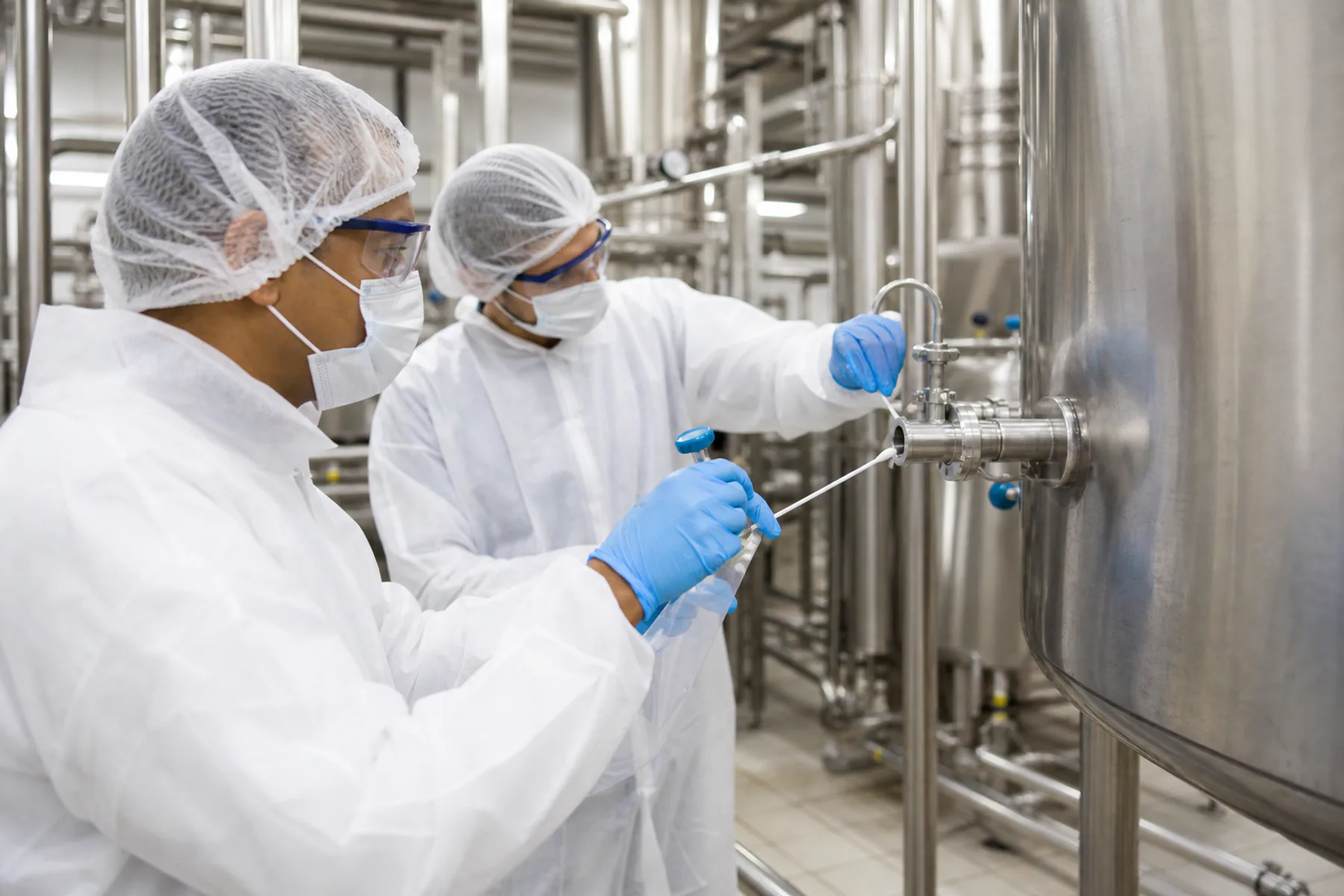 Verification of beverage processing equipment hygiene