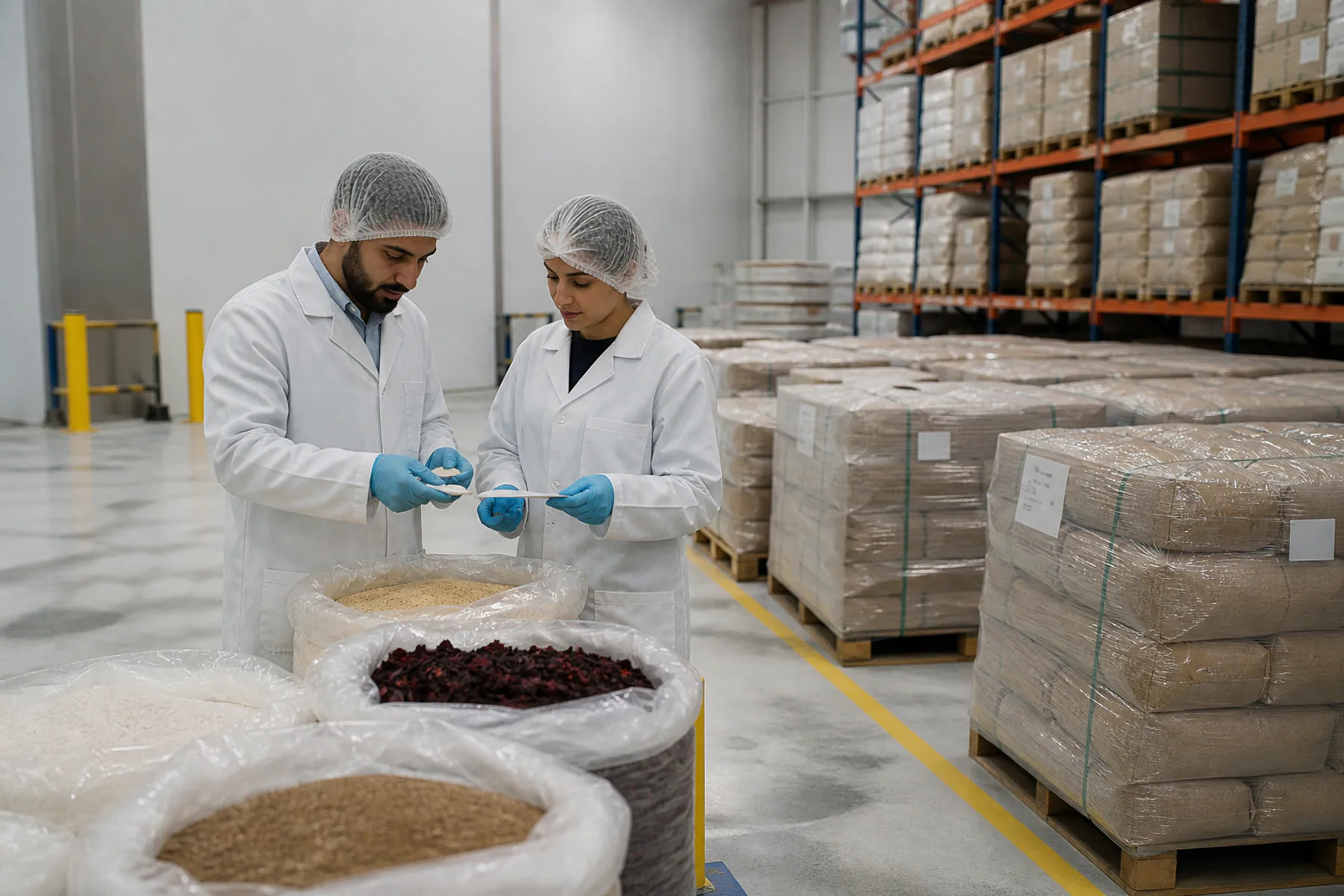 Verification of supplied-material quality and traceability