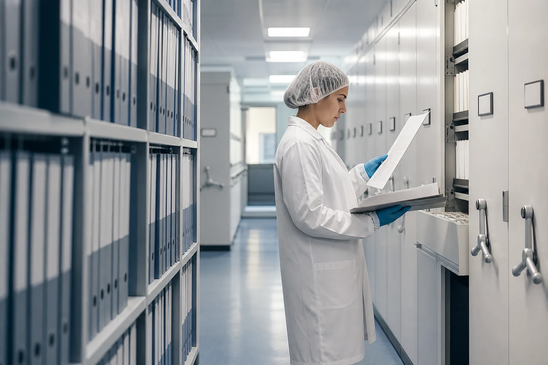 Review of controlled documents and records in pharmaceutical manufacturing