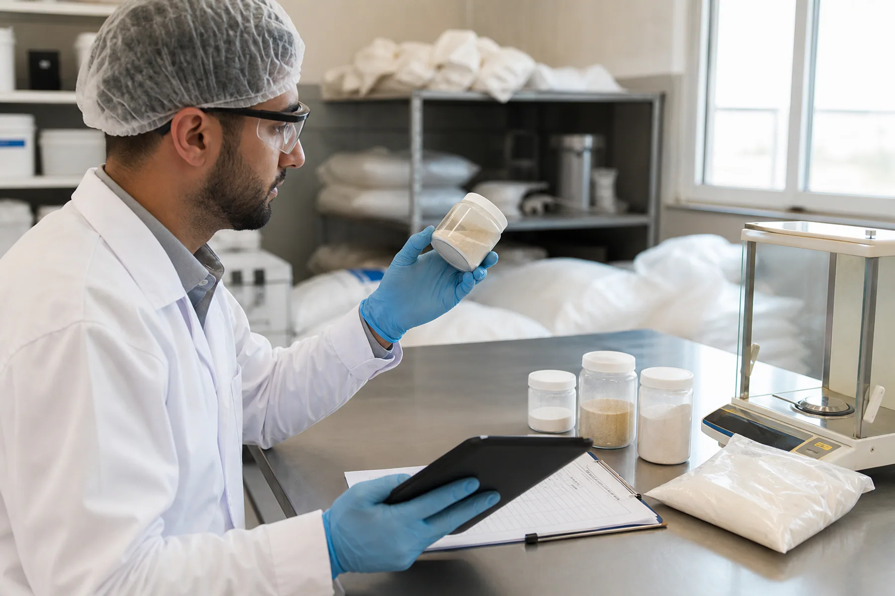 Matching an ingredient sample against approved specifications