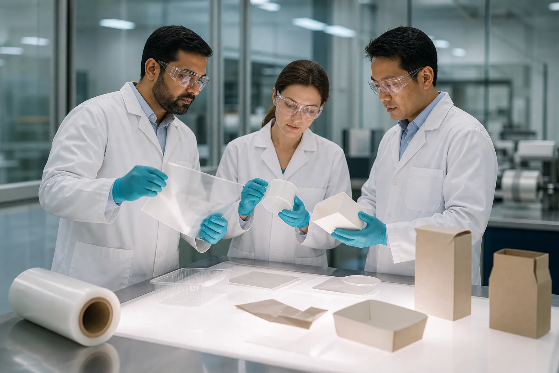 Inspection of different packaging material formats