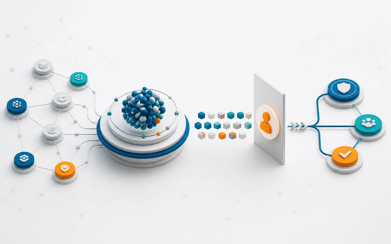 Contextual intelligence using authorized evidence and stopping suggestions at a human-review gate