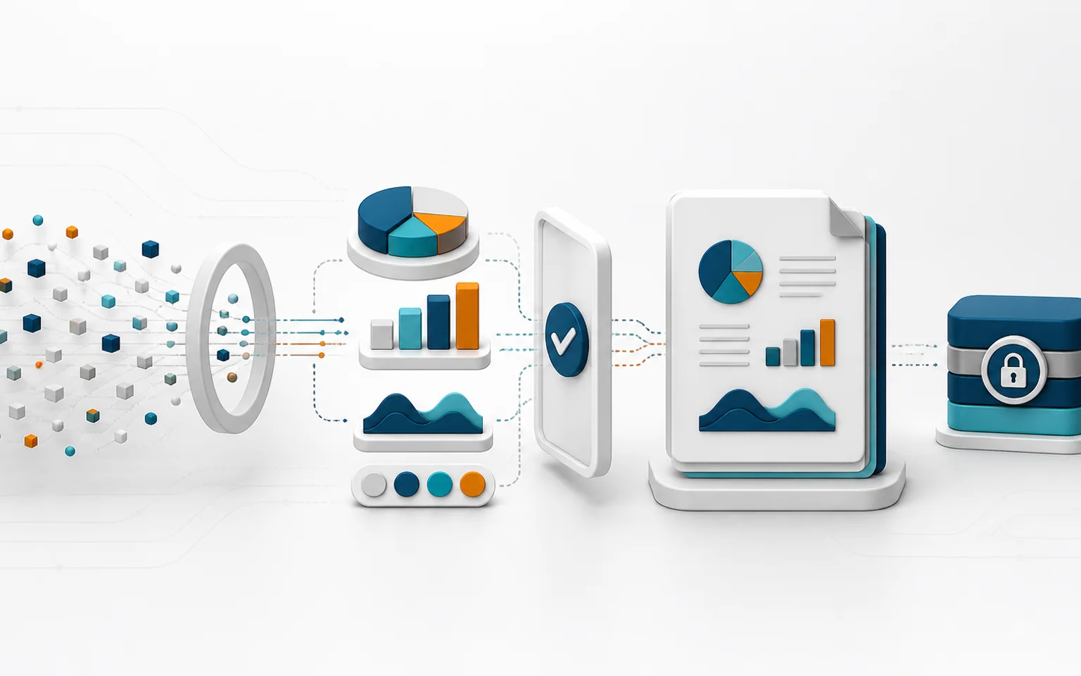 Quality data becoming understandable indicators, a report, and a preserved official output